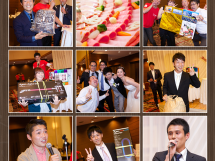 アートシーンのパーティー、結婚式の二次会など、あらゆるイベントの撮影が可能ですの写真