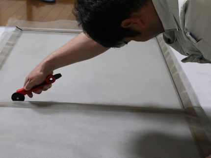 テリオス住研の好評の網戸張替え!目の細かい24メッシュ使用で見た目スッキリ!【3枚以上割引有】の写真