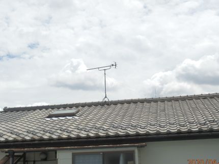 土井電気のテレビ用アンテナ設置工事の写真