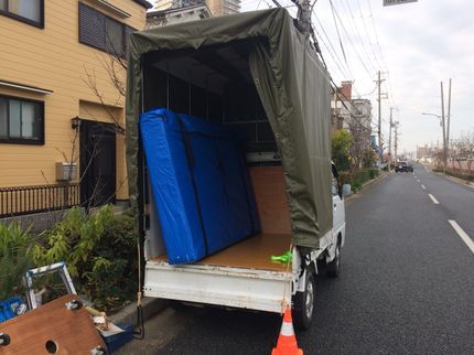 長 谷 川 清 商 店の『積込み容積No.1』3/1〜単身引越し可能です。◎同時に不用品回収可能の写真