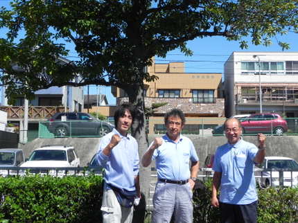 井上電気のクリーンなトイレ 温水便座の取り付けの写真