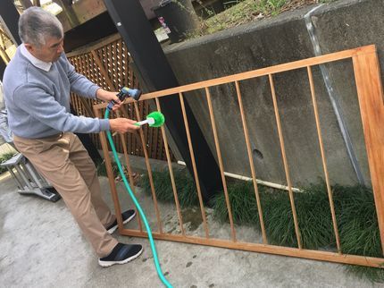 福留表具の障子丸洗い 年間張替え実績600枚 障子新規作成承ります 折れた組子補修可能ですの写真