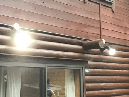 京都アルファ電気のセンサーライト取付の写真