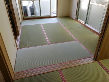 国産たたみ専門店(有)篠原商店の安心・安全の生産者の顔が分かる畳表を使っての畳替え!!の写真