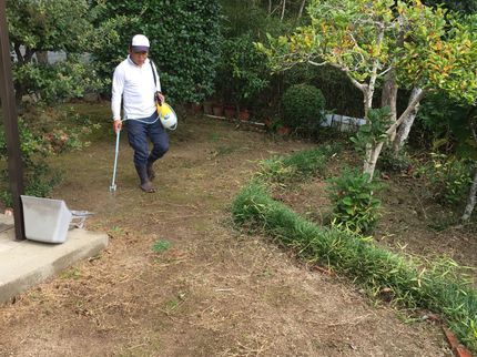 幸楽園のお庭の防除お任せ下さい。お見積り相談無料です!の写真