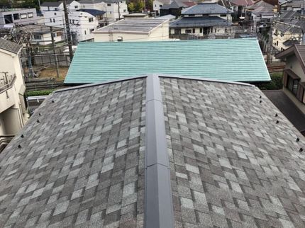 山中工務店の屋根重ね葺き工事!保証付き!見積り無料!!火災保険対応可!部分的な補修大歓迎!の写真