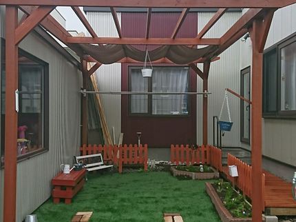 菅原建工のラティス、パーゴラ、木製フェンス設計(確認用の簡易的なもの)、作成致します。の写真