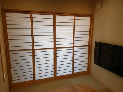 和の匠 くらしのマーケット店の障子張替は是非弊社へ!!【2枚以上で10%値引】 勿論 御訪問前に除菌実施中の写真