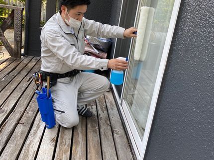 株式会社ホワイトの<福岡県中心に対応>窓・サッシのお掃除◎ 透き通る窓への写真