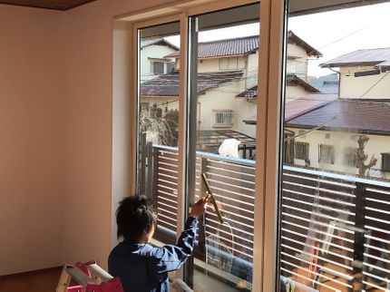 ハウスクリーニングPRO レフティのサッシガラス ベランダ 外壁各所の写真