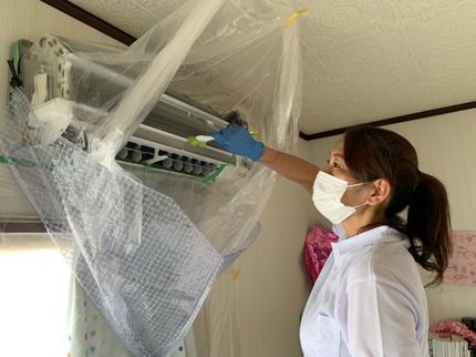 おそうじ革命埼玉春日部店のエアコンクリーニング《必ず女性スタッフがお伺いします!》保険加入◇完全自社対応の写真