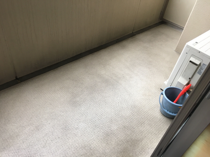 有限会社広島ビル・メンテのエコ洗剤で高圧洗浄。隣近所も安心作業の写真