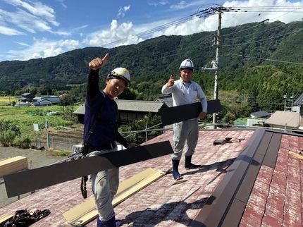楓雅工房の作業外注一切なし!店長の私が伺います◎屋根工事施工の写真