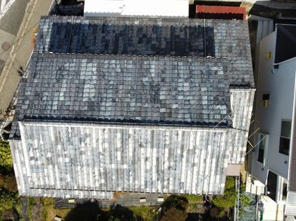 株式会社ネクストステージの屋根のカバー工事まずはドローンで現況撮影して確認しますの写真