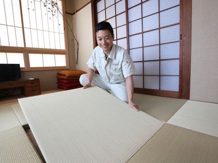 (有)マノ畳店の☆ヘリ無し畳もおまかせ下さい☆明朗会計・丁寧施工・家具がたくさんでも大丈夫です!の写真