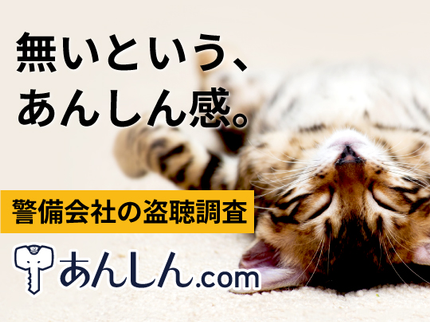 あんしん.com(東宝総合警備保障株式会社)の【信頼と実績で安心な警備会社が提供する本格的な盗聴器・盗撮器発見サービス!】の写真