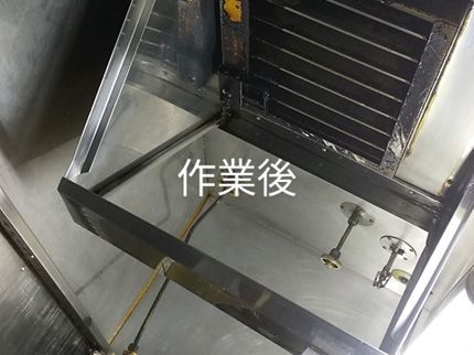 スタートプランニングのレンジフードを分解洗浄、内部ファンの油汚れまできれいに除去します。の写真