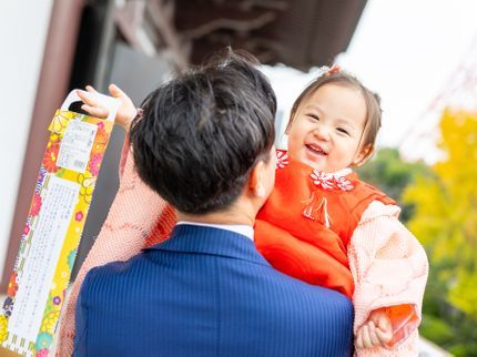 Studio M 動画も撮れるカメラマン!の東京発 和傘無料貸出し 家族写真・七五三・お誕生日 レタッチ込200枚以上の写真