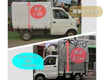スリー引越しサービスの東京中野店《軽トラ幌車》PayPay◎直前OK!サービス内容必読⚠︎お手伝い不要の写真