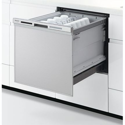 パナソニック / M8シリーズ / スライドオープン / ミドル / 天板奥行63cm以上 / ドアパネル付き / 幅45cm シルバー / NP-45MS8Sの画像