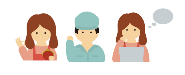 事業者を料金や口コミで選ぶ女性のイラスト