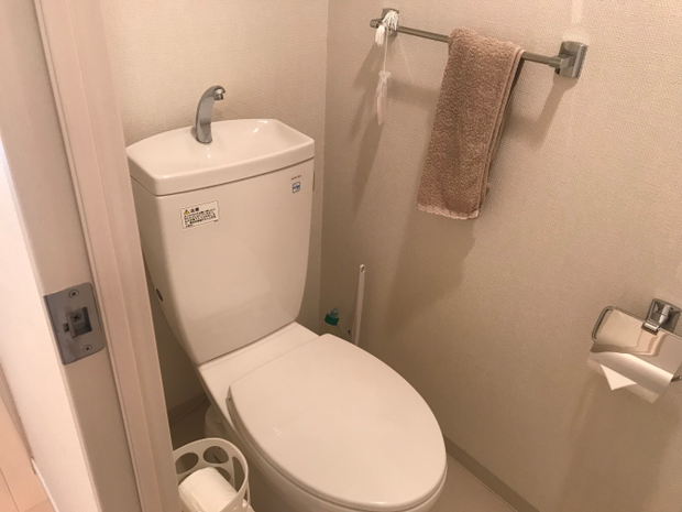 掃除後の手洗い吐水口