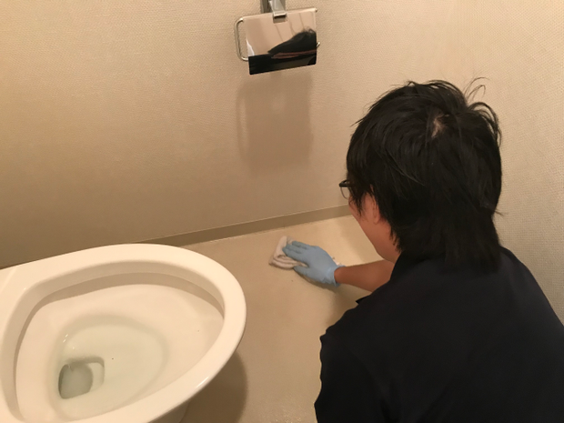 新品同様になったトイレットペーパーホルダー