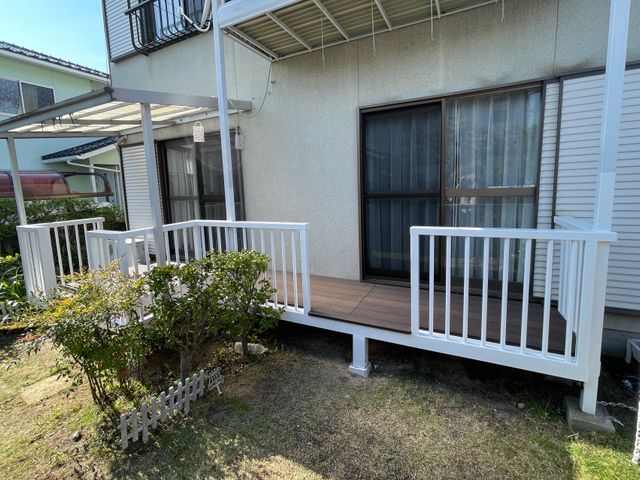 ウッドデッキの製作もお任せください 深夜帯も相談可◎損害保険加入済み◎