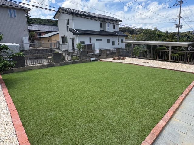 防草シート施工