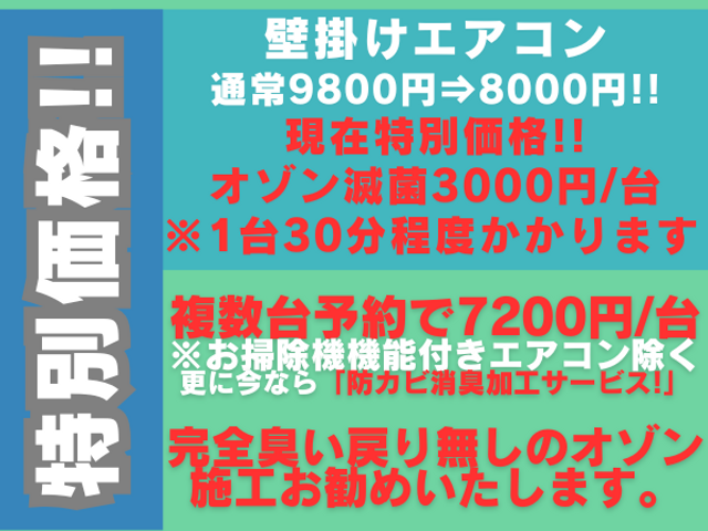 【オゾン滅菌】特別価格!¥9800⇒¥8000⇒お纏め最安7200円 匂戻りなし