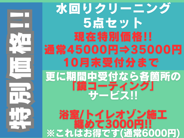 【自然由来の洗剤】職人歴8年特別価格¥45000⇒¥35000損害保険☆大手経験