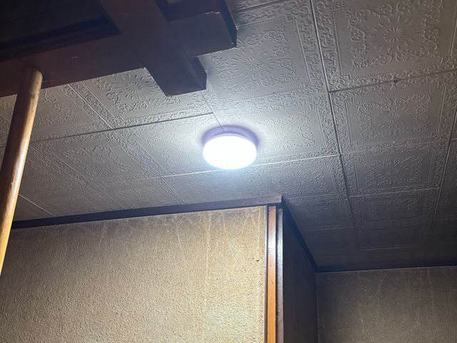 センサーライト取付