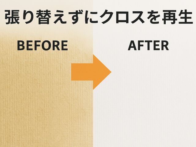 張り替えずに、新品のような壁へ。安心と品質の壁紙再生塗装。