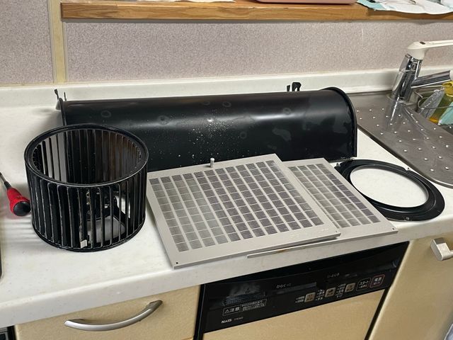 レンジフード清掃
