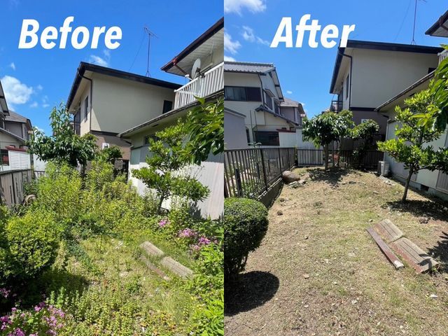 作業外注一切なし!経験豊富な職人が施工!お庭でお困りのことはお任せください!