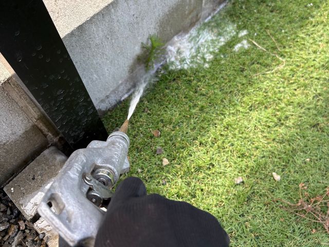 クロアリ駆除薬剤散布、ベイト剤設置