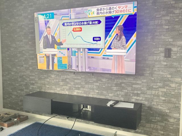 新築、店舗、その他 壁掛けテレビ設置ならお任せ下さい♪誰もが憧れる壁掛けテレビ☆