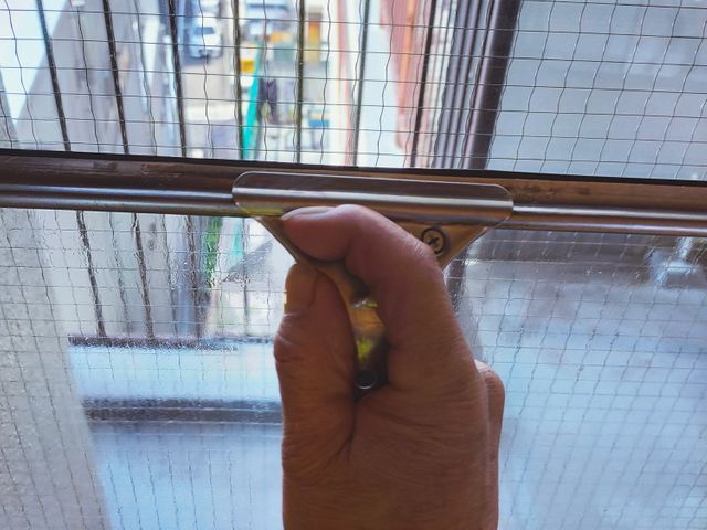 ガラスサッシクリーニング