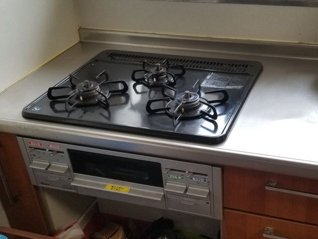 ビルトインコンロの交換機