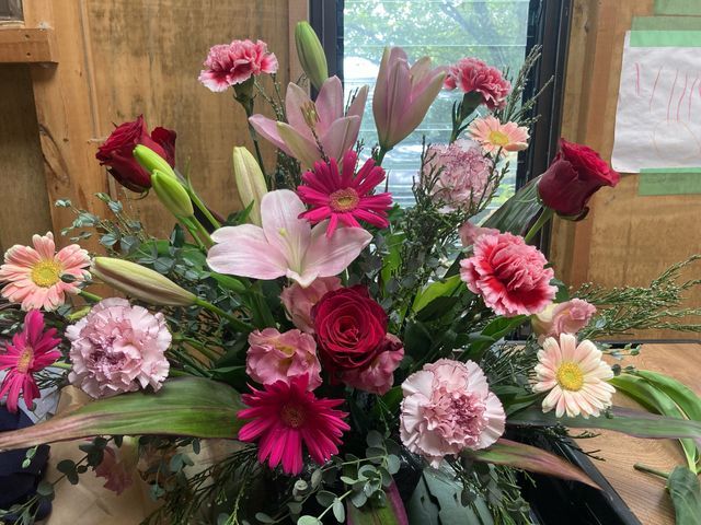 出張フラワーアレンジ制作