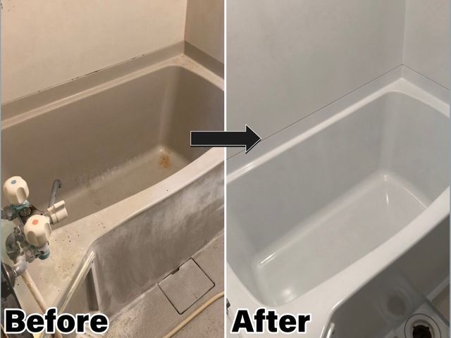 ★浴槽カラーコーティング★自社開発した浴槽専用塗料で耐久年数UP!新品同様!