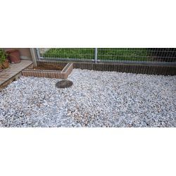リブブロックで花壇とカラー砂利の画像2