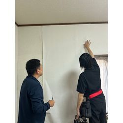 静岡にてクロス貼りしてきました。の画像2