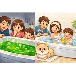 【その緑色、本当に汚れですか？】風呂釜洗浄の“見えない落とし穴”の画像1