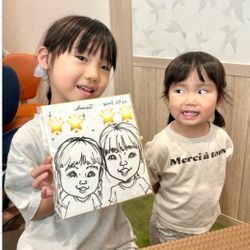 『出張似顔絵(モノクロタッチ)』のご紹介✨【画像あり】〜愛知の似顔絵屋さんがつむぐハッピーブログ〜の画像2