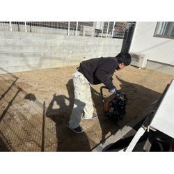 転圧→人工芝施工へ🌿の画像1