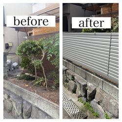 豊中市でフェンス取付｜おしゃれに防犯＆プライバシー確保の画像1