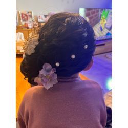 しっかりしたお嬢様7歳　七五三(タイトシニヨン)の画像1