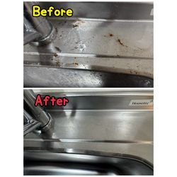 【よくあるサビ？汚れもツヤッツヤ！キッチンシンク清掃✨】の画像2