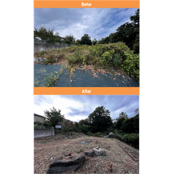 【川崎市】ご依頼者様所有地の除草作業　2025年10月8日の画像1